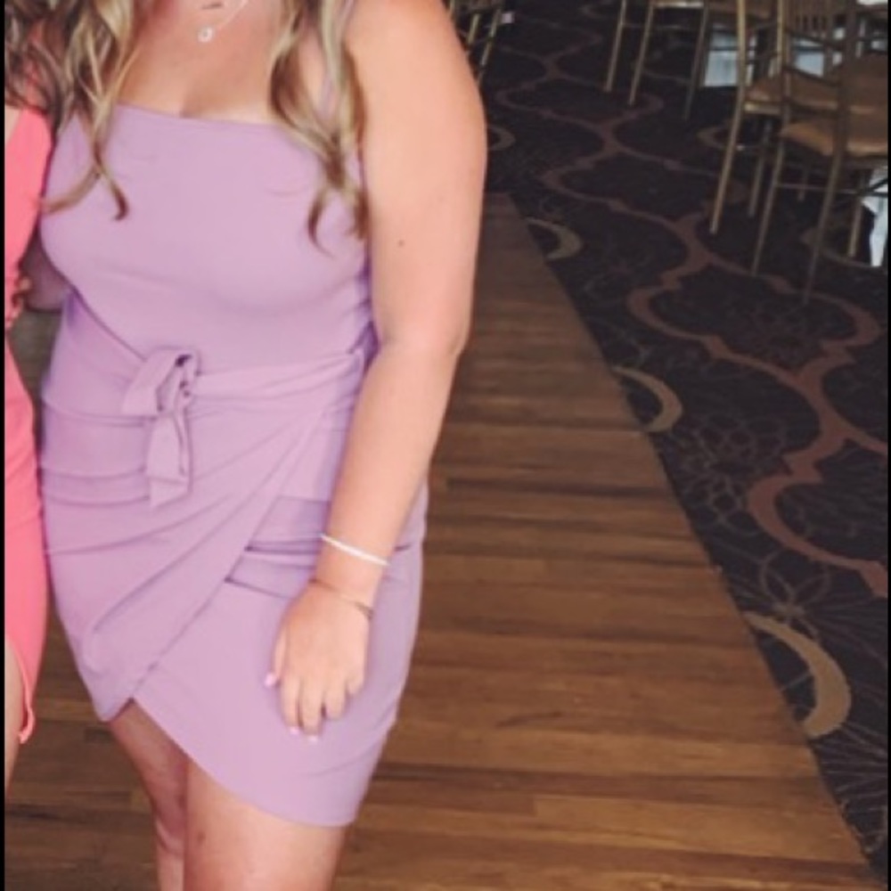 Short Lavender Formal Dress